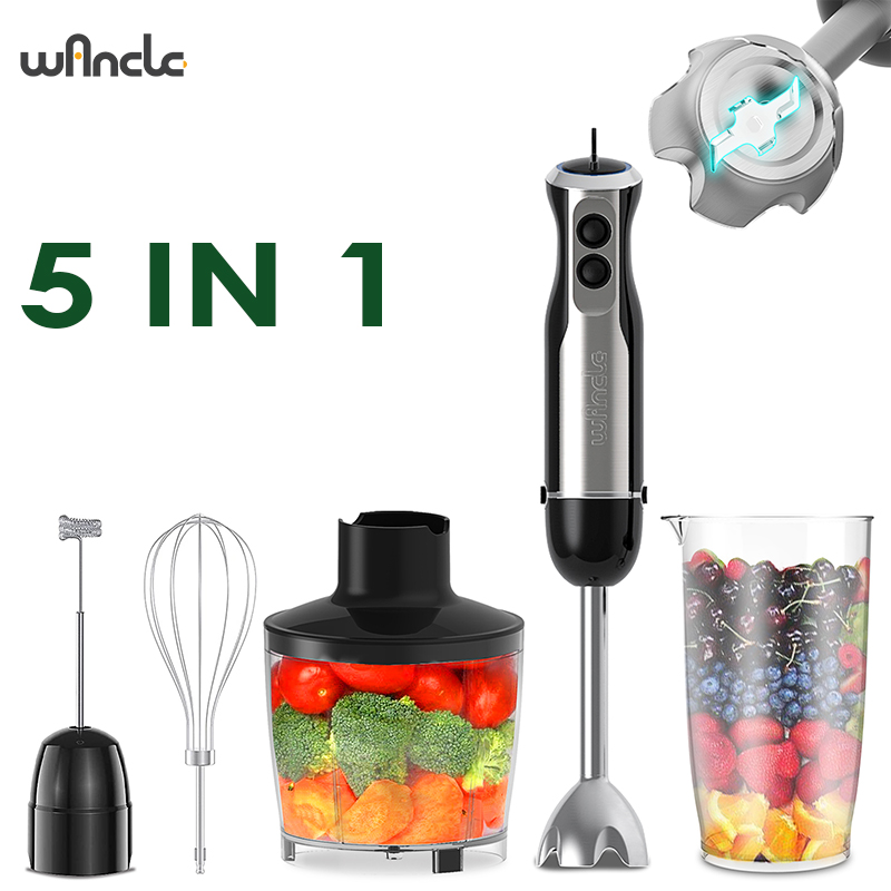 Immersion Hand Blender Set - Wancle Electric Immersion Hand Blender Mixer