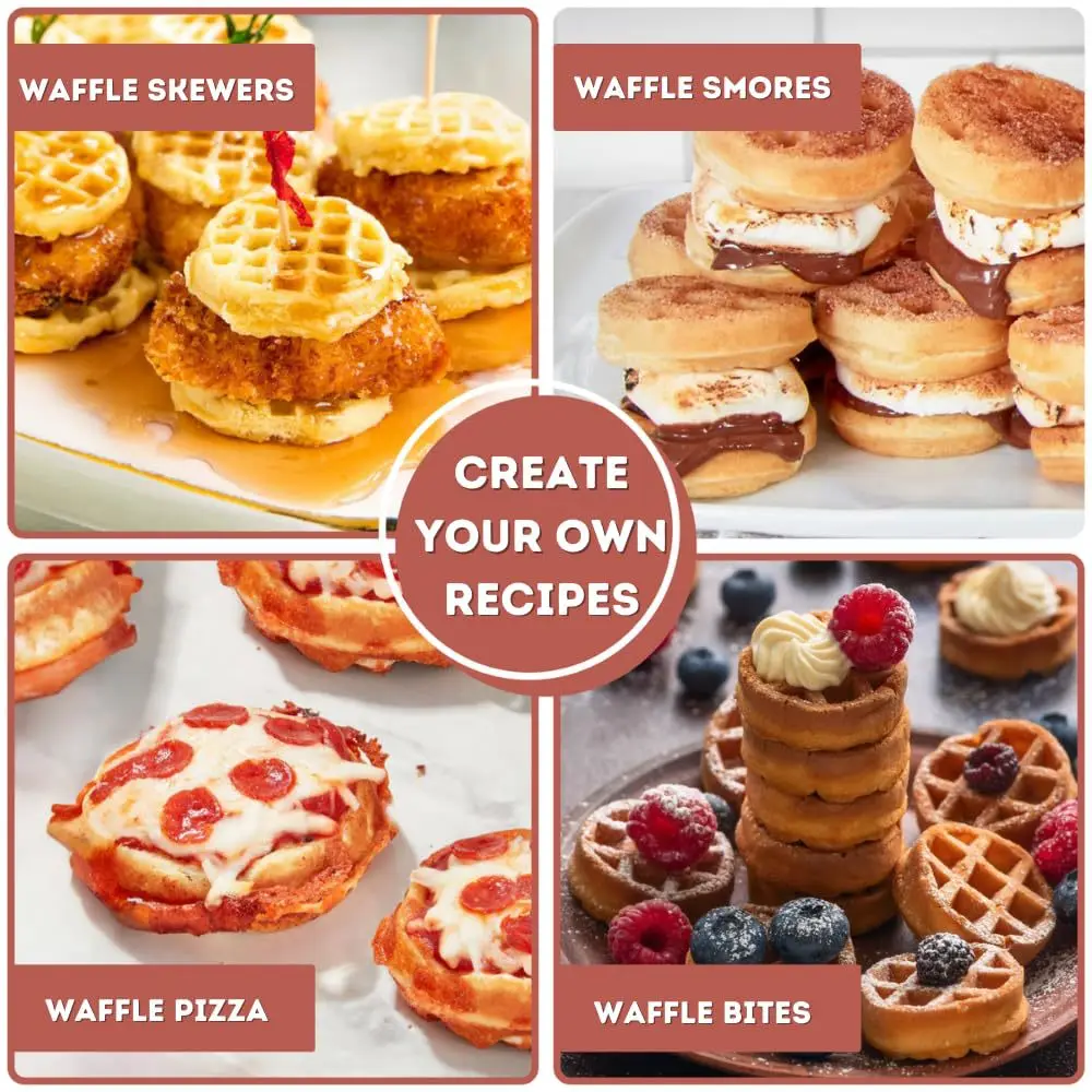 16-Hole Waffle Maker, Quick He - Mini Waffle Maker Machine recension och pris
