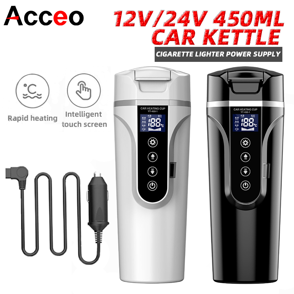 R31 450ml Car Heating Cup 12v/ - Electric Kettle Temperature Control recension och pris