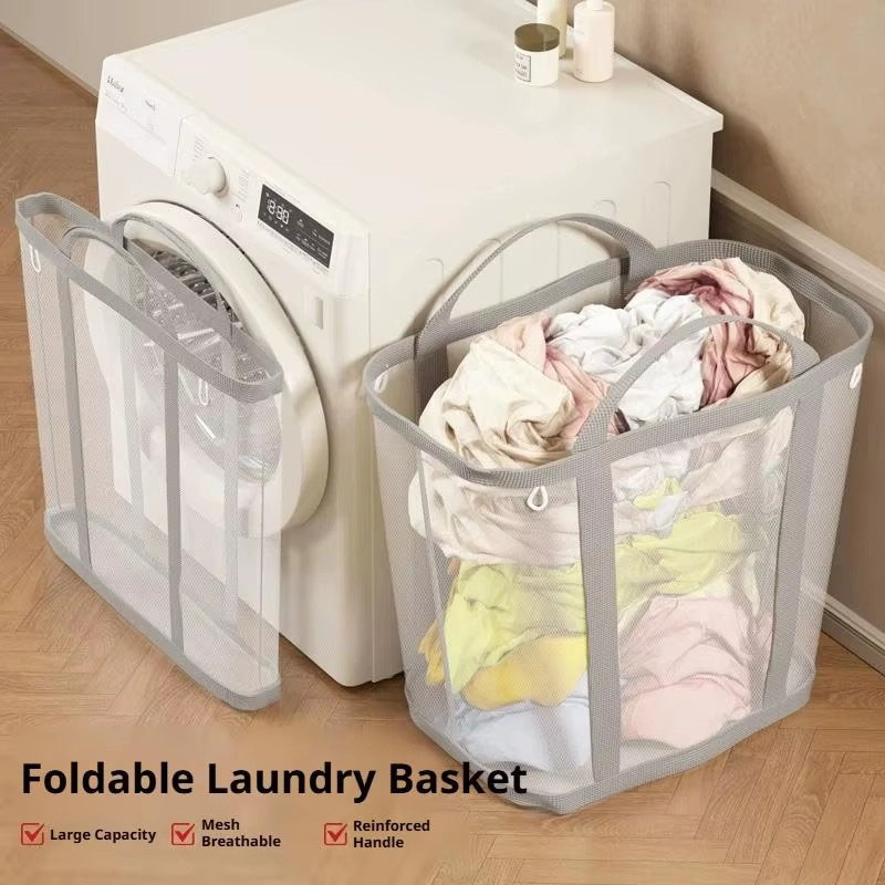 Mesh Laundry Basket Nylon With - Laundry recension och pris