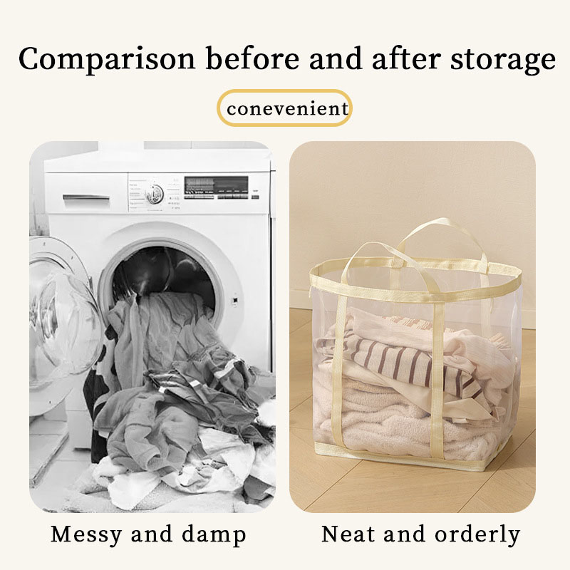 Mesh Laundry Basket Nylon With - Laundry recension och pris
