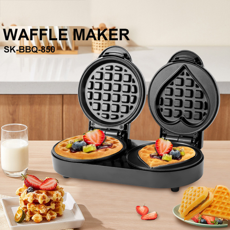 110V Double Plate Waffle Maker - Mini Waffle Maker Machine recension och pris