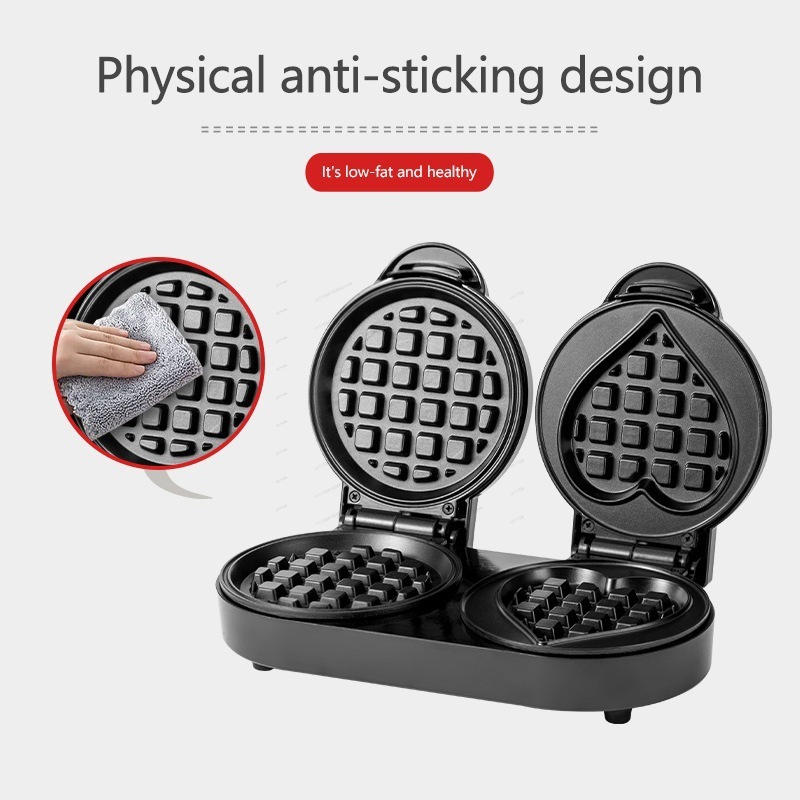 110V Double Plate Waffle Maker - Mini Waffle Maker Machine recension och pris