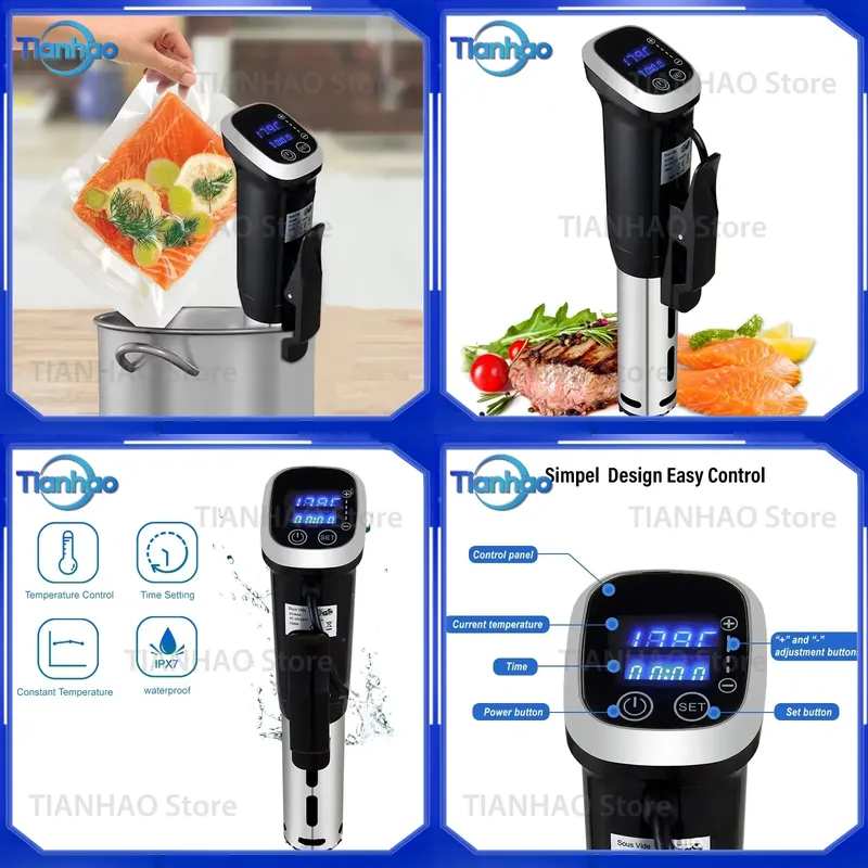 IPX7 Waterproof Sous Vide Prec - Digital Sous Vide Precision Cooker recension och pris